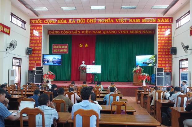 Hội nghị triển khai việc thống kê, đóng gói, niêm phong nộp lưu vào  Lưu trữ lịch sử trên địa bàn huyện.