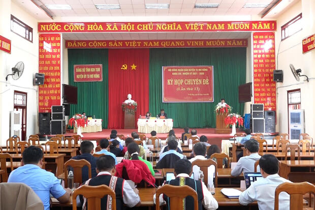 Kỳ họp chuyên đề lần thứ 13, HĐND huyện Tu Mơ Rông Khóa XIV, Nhiệm kỳ 2021-2026.