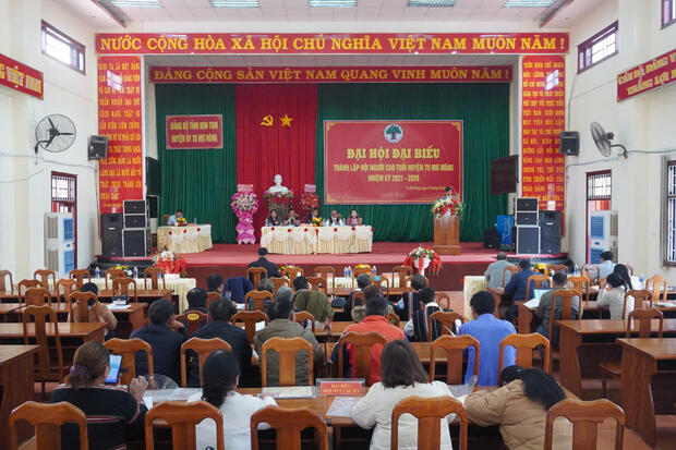 Đại hội thành lập Hội NCT huyện Tu Mơ Rông, nhiệm kỳ 2021 - 2026.