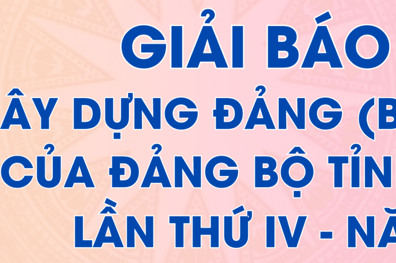 Giải báo chí về Xây dựng Đảng (Búa liềm vàng) của Đảng bộ tỉnh Kon Tum lần thứ IV - Năm 2024